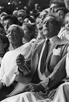 Crowd Prints: Picasso and Cocteau at Bullfight, 1955
