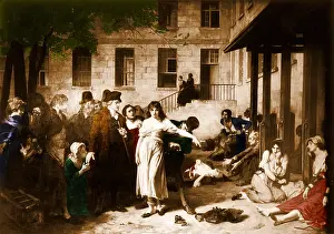 Hospital Prints: Pitie-Salpetriere Hospital, 1795