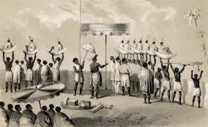 Culture Prints: The platform of the Ah-toh, Dahomey, West Africa