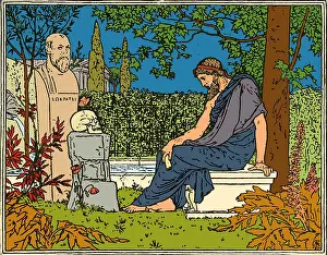 Grecian Prints: Plato, Greek Philosopher