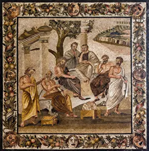 : Plato's Academy Mosaic, 1st Century BC