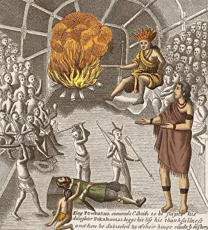 Colonial Prints: Pocahontas Pleading for Smith's Life