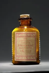 Commercial Prints: Poison Bottle, Strychnine Sulphate, 1910