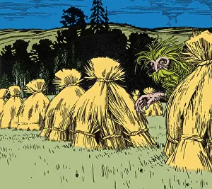 Folklore Prints: Polevik, Legendary Creature