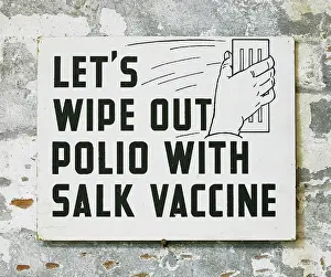 Polio Prints: Polio Vaccine Sign, c. 1955