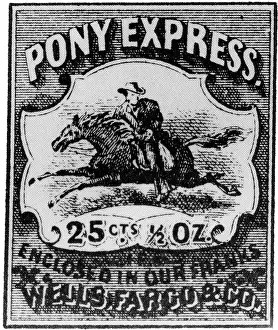 Postage Prints: Pony Express Stamp