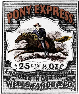 Postage Prints: Pony Express Stamp