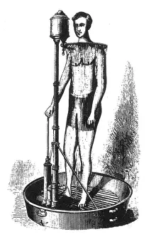 Hygiene Prints: Portable Shower Bath, 1880