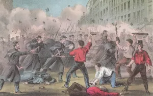 Civil Prints: Pratt Street Riot, 1861