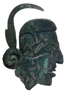 Sculpture Prints: Pre-Columbian Copper Ornament of a Warrior