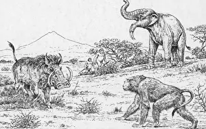 Prehistoric Prints: Prehistoric Extinct Animals