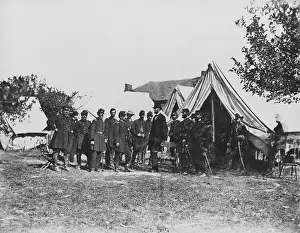 Abraham Prints: President Lincoln At Battlefield of Antietam, Civil War
