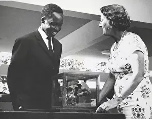 Archeology Prints: President Nyerere and Mary Leakey