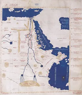 Cartography Prints: Ptolemy's Map of the Nile, 2nd Century