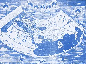 Cartography Prints: Ptolemy's World Map