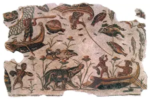 Pygmies Mosaic, 3rd Century