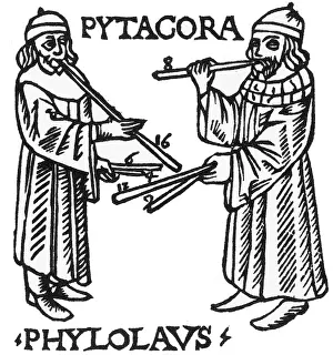 Greek Prints: Pythagoras, Ancient Greek Philosopher