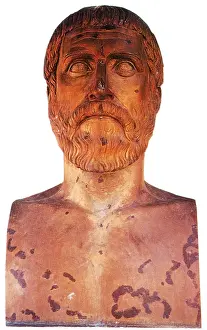 Statues Prints: Pythagoras, Greek Mathematician and Philosopher