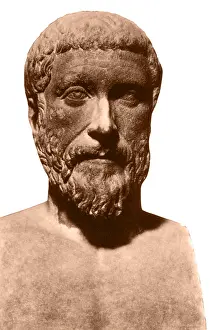 Statues Prints: Pythagoras, Greek Mathematician and Philosopher