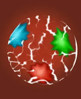 Subatomic Prints: Quarks, Illustration