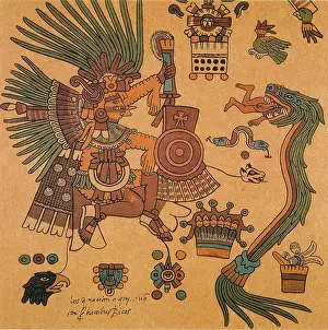 Best Sellers Part II Prints: Quetzalcoatl, Aztec Creator Deity