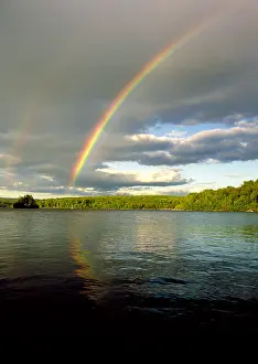 Pattern Prints: Rainbow over Lake Wallenpaupack