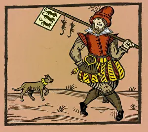 Rats Prints: Rat-Catcher, Medieval Tradesman