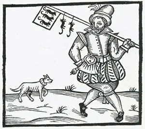 Rats Prints: Rat-Catcher, Medieval Tradesman