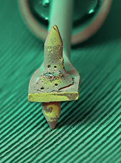 Technology Prints: Record Needle, under a microscope (SEM)