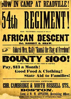 Best Sellers Part IV Prints: Recruiting Poster for Black Men, American Civil War, 1863