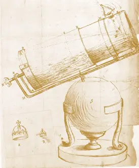 Science Prints: reflecting telescope
