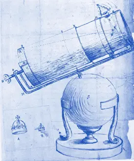 Instrument Prints: reflecting telescope