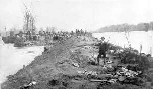 Strong Prints: Repairing Mississippi Levee, 1903