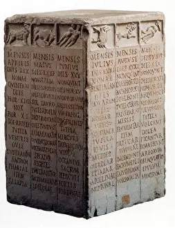 Protector Prints: Replica of Roman Calendar