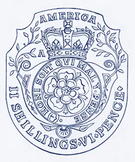 Colonial Prints: Revenue Stamp, 1765