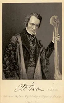British Personalities Prints: Richard Owen, English Paleontologist
