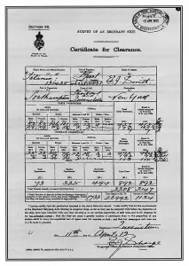 Document Prints: RMS Titanic, Certificate for Clearance, 1912