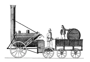 Transport Prints: Robert Stephenson, 'Rocket', 1829