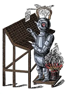 Book Prints: Robotics, Steam Powered Compositor, 1884