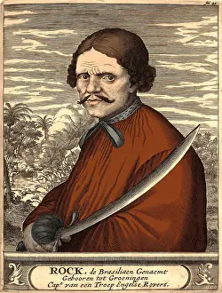 Buccaneer Prints: Roche Braziliano, Dutch Pirate