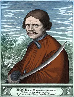Buccaneer Prints: Roche Braziliano, Dutch Pirate