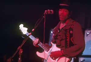 Guitarist Prints: Rock musician, Jimi Hendrix