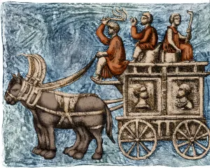2015 Prints: Roman Four-Wheeled Traveling Wagon