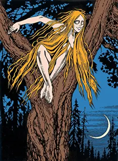 Folklore Prints: Rusalka, Legendary Creature
