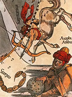 Constellation Prints: Sagitarius, Al-Sufi's Book of Fixed Stars