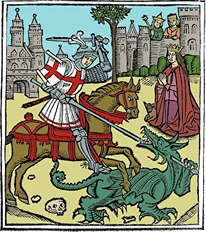 Frontispiece Prints: Saint George and the Dragon