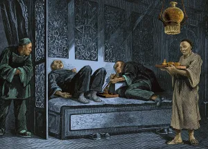 Illegal Prints: San Fransisco Opium Den, 19th Century