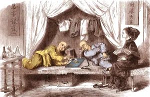 Illegal Prints: San Fransisco Opium Den, 19th Century