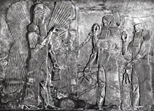 Arab Prints: Sargon II Presents Goat to Ahura Mazda