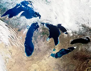 Earth Prints: Satellite image of the Great Lake region